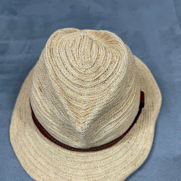 Bailey of Hollywood Woven Straw Fedora Hat Medium M 57 cm 100% Paper Lightweight - Picture 6 of 10